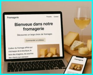 site internet d'une fromagerie