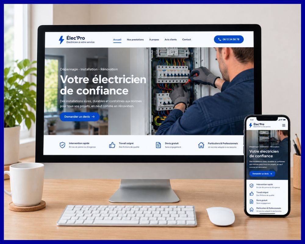 Créer un site internet pour un électricien en Savoie